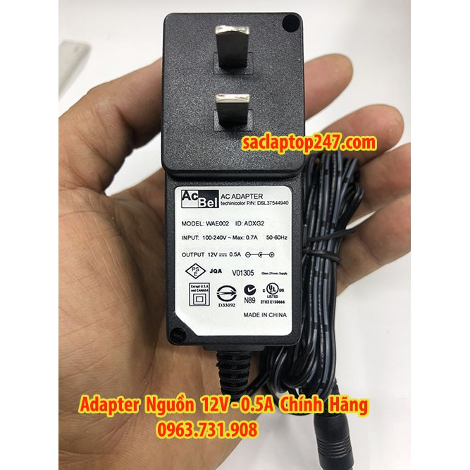 Adapter nguồn 12V 0.5A chính hãng