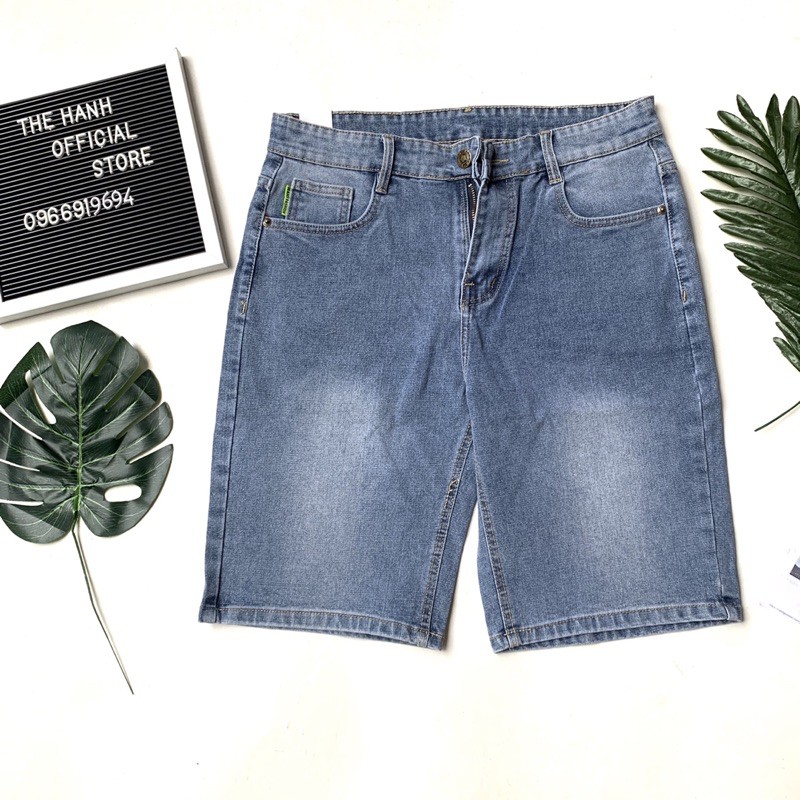 Quần short jean nam xanh trơn - quần ngố bò nam | BigBuy360 - bigbuy360.vn