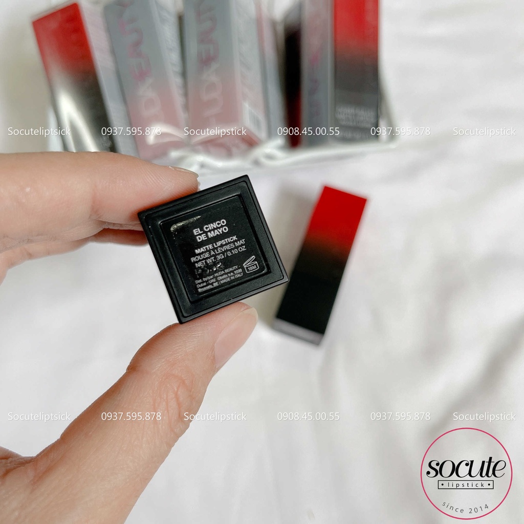 Son HUDA Power Bullet Matte Lipstick - màu El Cinco De Mayo