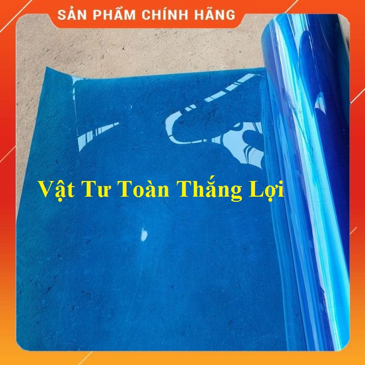 (Khổ cao 1,22 M x 8dem ) Tấm tôn nhựa Poly lấy ánh sáng MÀU XANH che nắng mưa