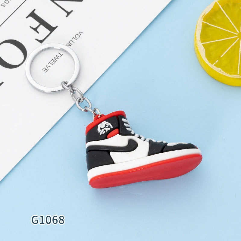 Móc Khóa Hình Đôi Giày Thể Thao mini 3D Bằng Cao Su Mềm aj1