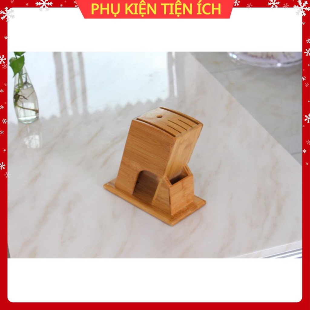 Ống Cắm Dao, Đũa Hình Chữ Nhật Nghiêng, Làm Bằng Gỗ Tre Tự Nhiên, Thiết Kế Hiện Đại Tỉ Mỉ