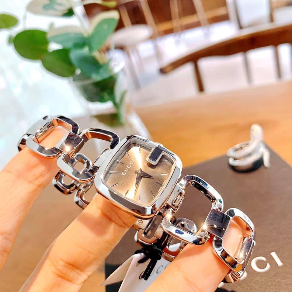 Đồng Hồ Nữ Gucci G-Gucci Brown Dial Stainless Steel YA125507
