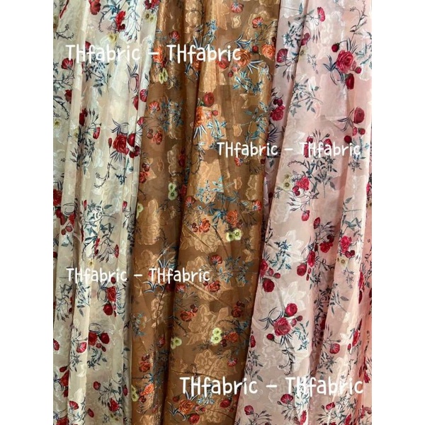 Vải voan ép hoa 2022