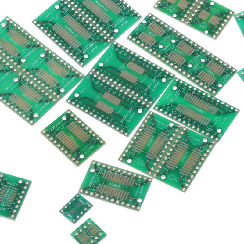 Bộ 35 Bảng Mạch Pcb 7value5 Smd Sang Dip Sop Ssop Tssop Sot23 8 10 14 16 24 28