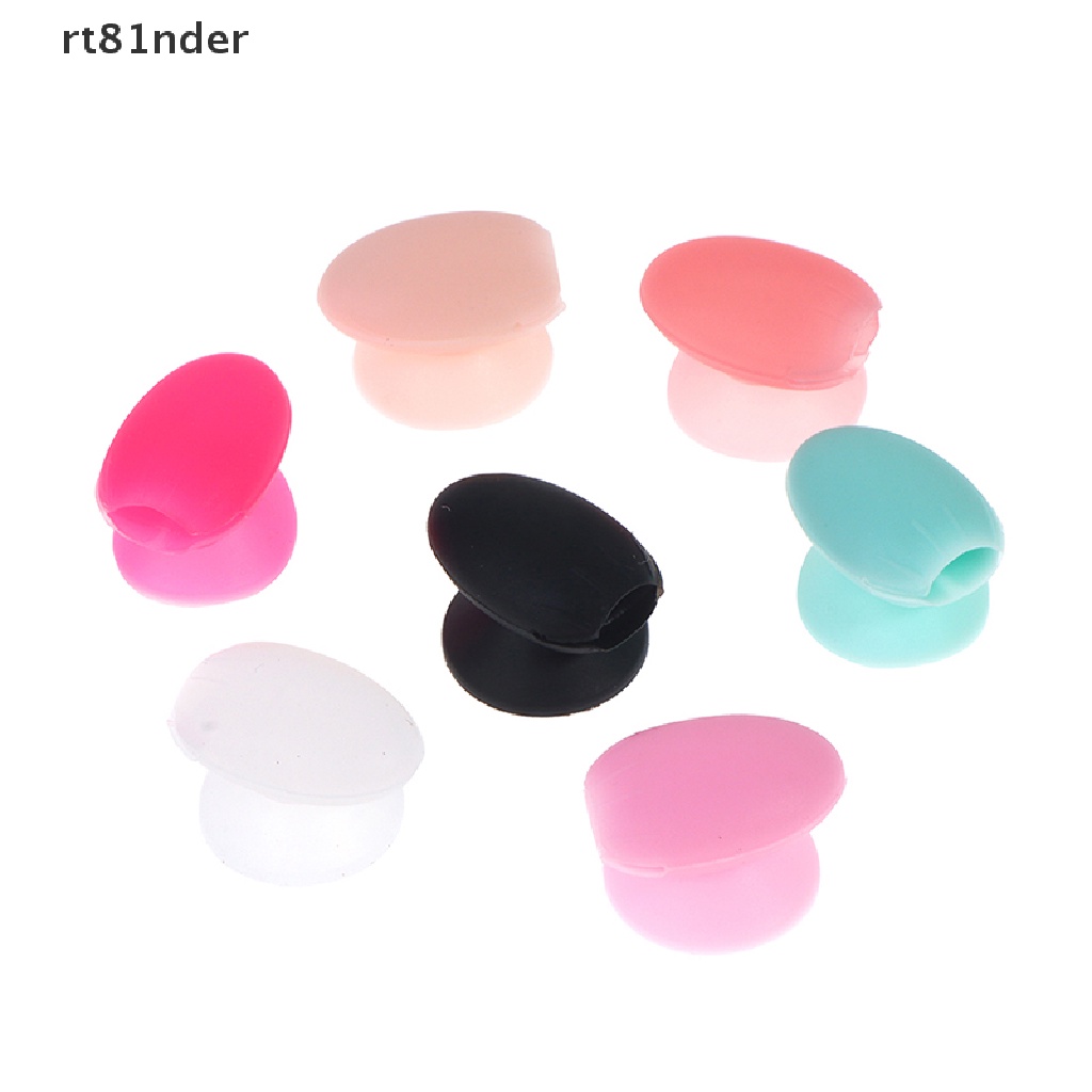 Bộ 5 cái nắp silicone đậy bảo vệ cọ trang điểm môi