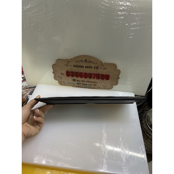 Đĩa chữ nhật kiểu Nhật Melamine 100% 13x30cm