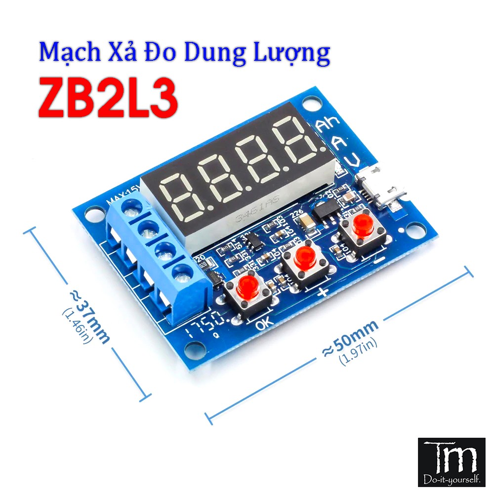 Mạch Xả Đo Dung Lượng Pin & Acquy ZB2L3