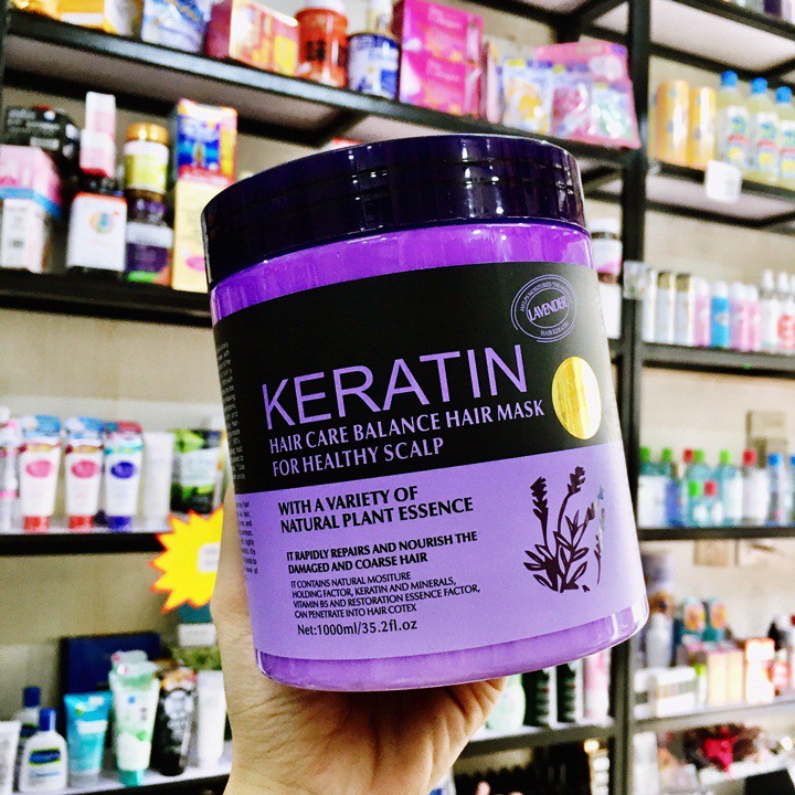 Kem ủ tóc Keratin phục hồi tóc hư tổn Thái Lan 1000ml