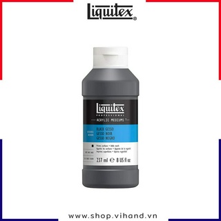 Sơn lót nền cao cấp màu đen Liquitex Professional Acrylic Black Gesso - 237ml