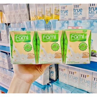 SỮA ĐẬU NÀNH FAMI NGUYÊN CHẤT/CANXI/ÍT ĐƯỜNG (1 LỐC)