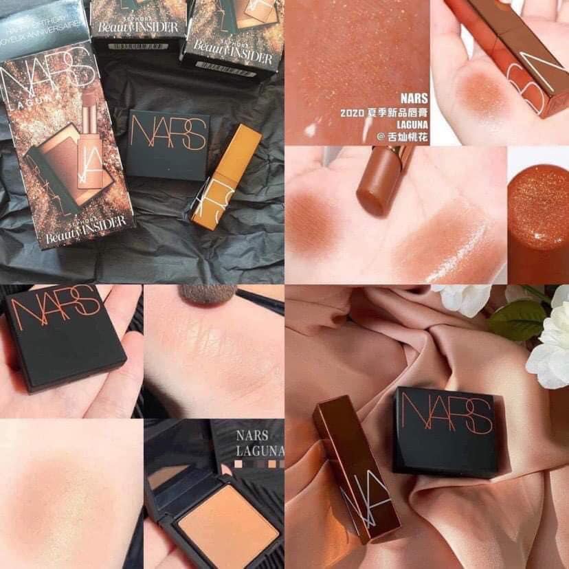 Set tạo khối và son dưỡng NARS LAGUNA limited mini