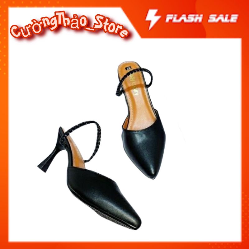 Giày Cao Gót Nữ Gót Nhọn 7cm Mã GA09