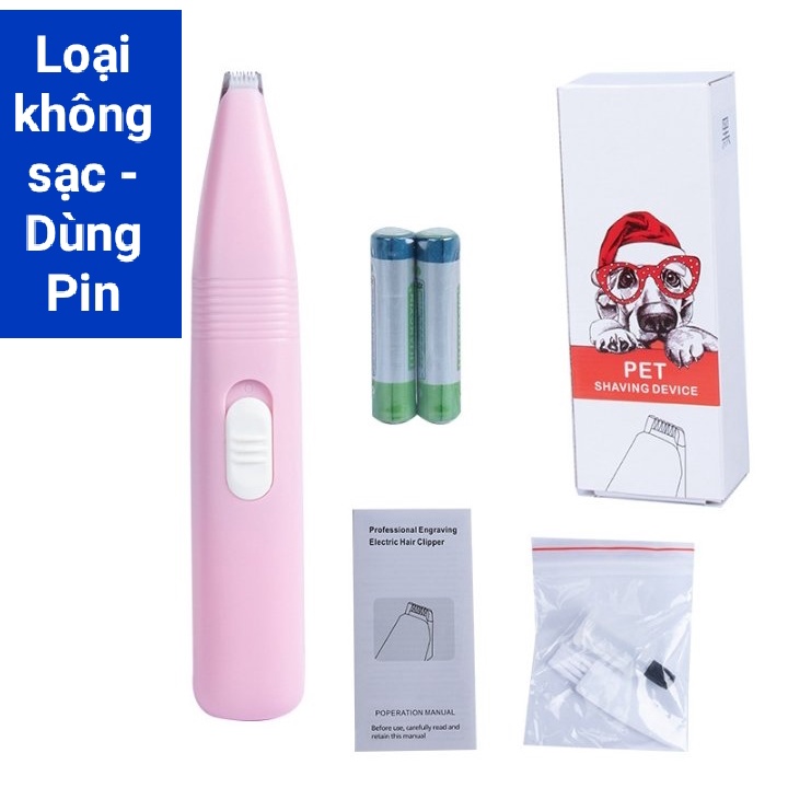 Tông Đơ Cắt Tỉa Lông Bàn Chân Cho Chó Mèo - Tông Đơ mini Tỉa Lông Tai, Lông Vùng Mắt cho Thú Cưng