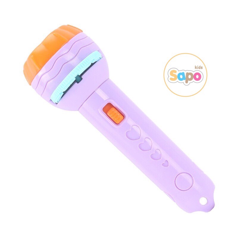 Đèn pin chiếu hình cho bé,đèn chiếu hình thông minh 80 hình cho bé sapo kids