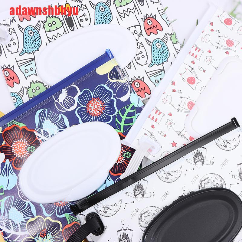 [adawnshbhyu]Wet Wipes Box Cleaning Storage Bag Easy-carrying EVA Tissue Container 18*14CM