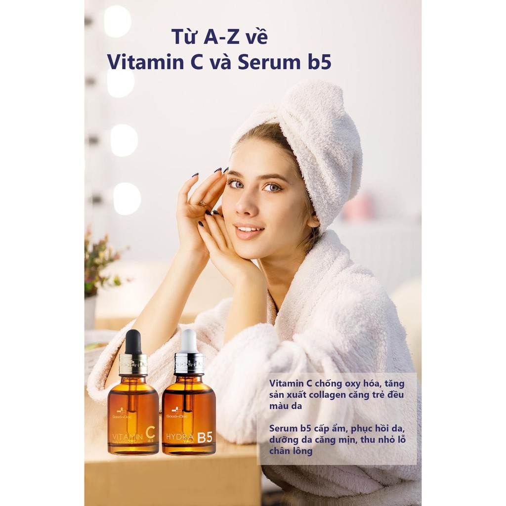 SERUM GOODNDOC HYDRA B5 Cấp ẩm và Phục hồi da 30ml