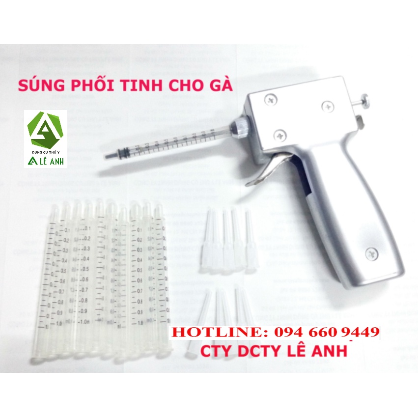 Súng bắn tinh cho gà, vịt 2ml - Thiết bị thú y Lê Anh