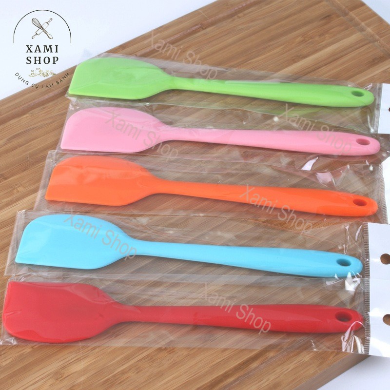 Đồ Làm Bánh Phới Silicon 28cm Spatula Phới Dẹt Phới Trộn Bột Làm Bánh Xamishop