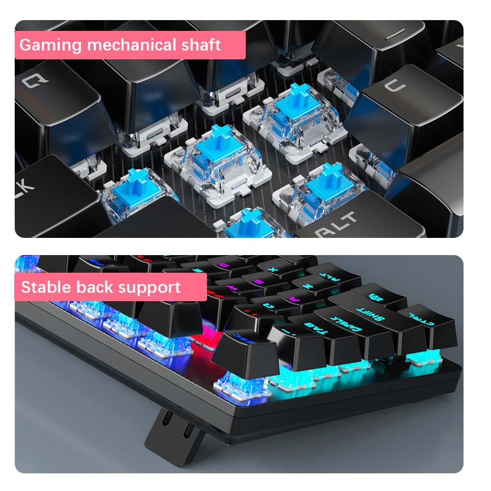 AULA S2022 Gaming Keyboard Bàn Phím Cơ Gaming Mechanical  Keyboard 104keys with RGB LED Lights