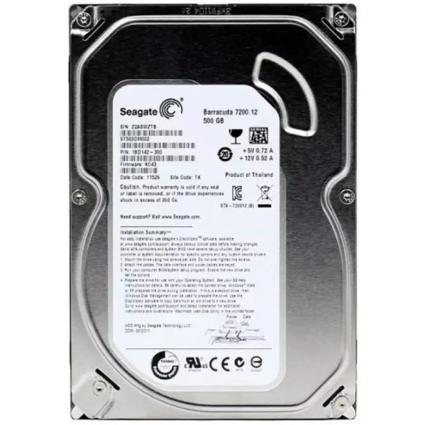 [Hàng tháo máy] Ổ Cứng 500GB Seagate Củ Chuẩn SATA 3  Bảo Hành 6 Tháng