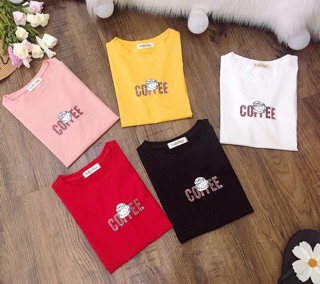 Áo thun Thái form ôm body coffee