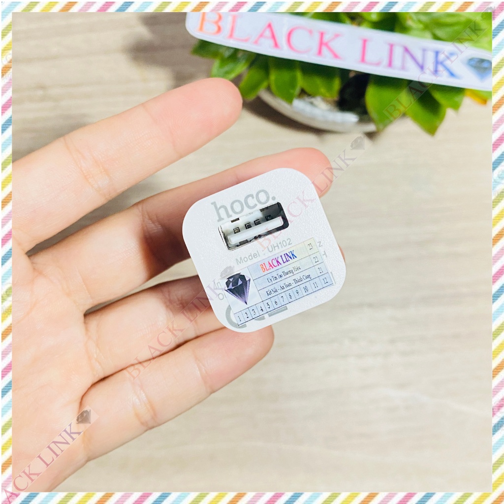 Củ Sạc HOCO UH102 Điện Thoại Máy Tính Bảng Cao Cấp - Cốc Sạc Nhanh Pin Dự Phòng Tai Nghe Bluetooth Không Dây I12