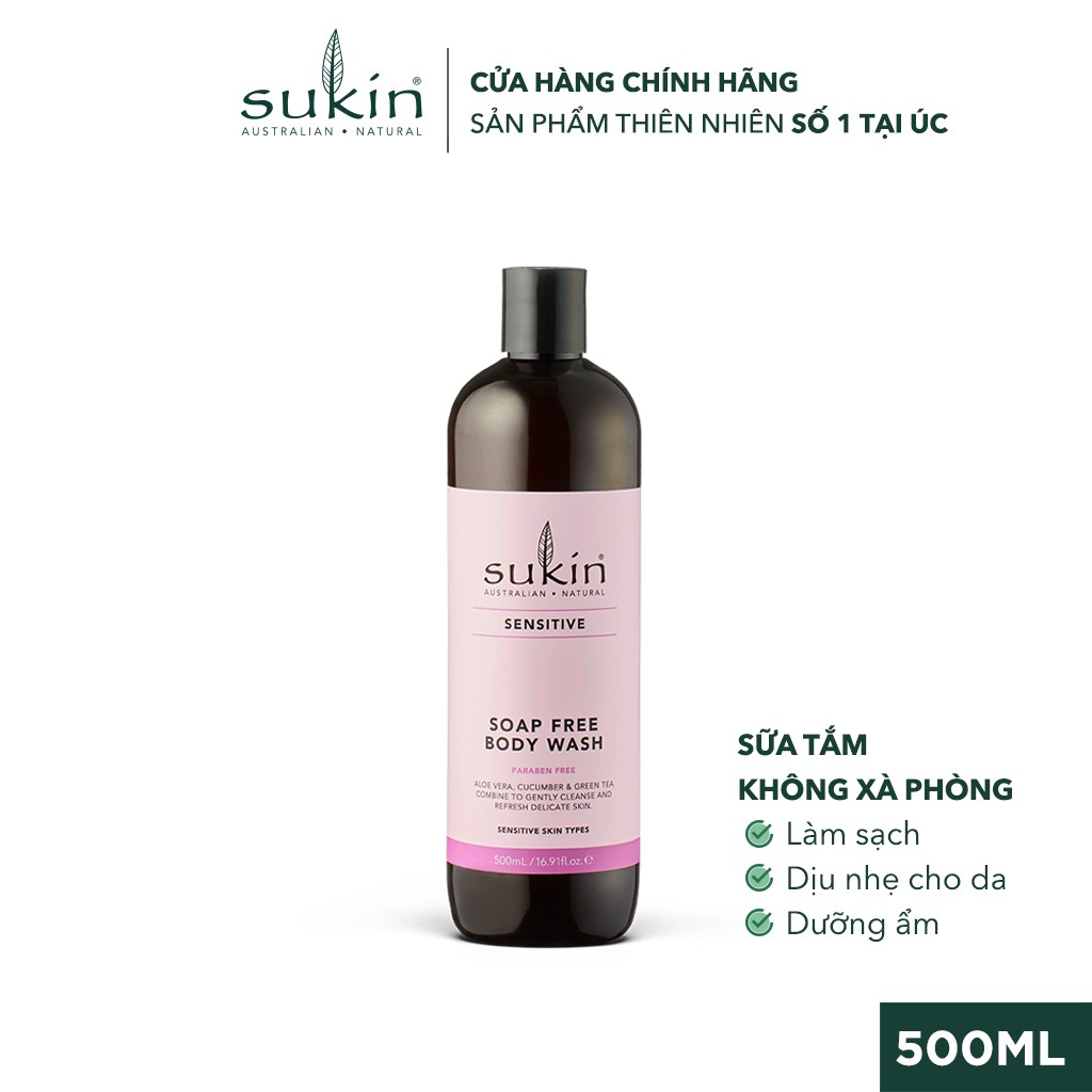 Sữa Tắm Không Xà Phòng Cho Da Nhạy Cảm  Sensitive Soap Free Body Wash 500ml
