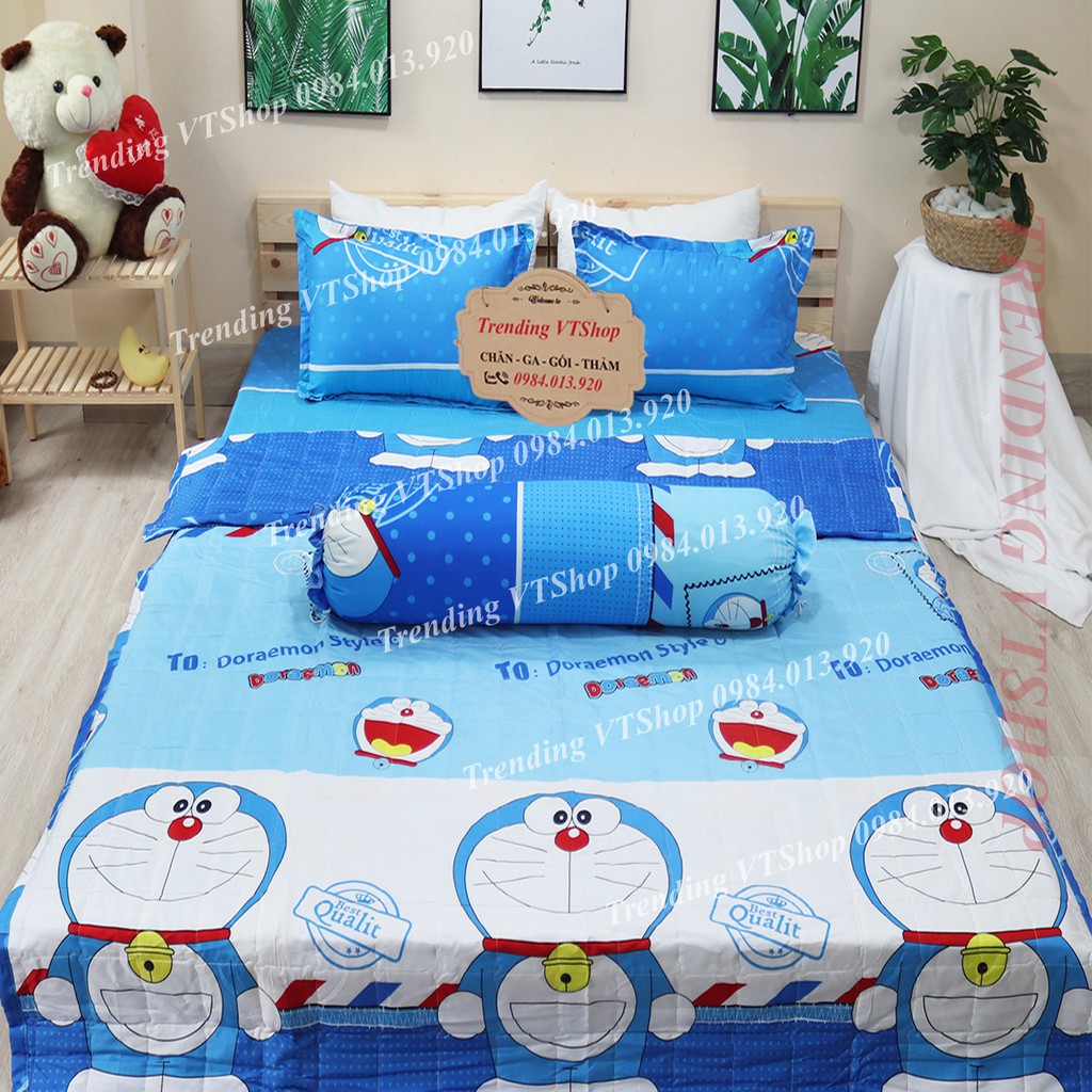 Bộ 5 món chăn hè ga gối chất liệu Poly Cotton giá siêu rẻ | BigBuy360 - bigbuy360.vn