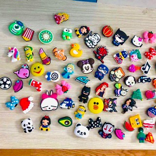 Sticker Gắn Dép, jizbit 2d trang trí dép sục - Gika Store