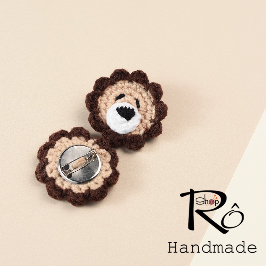 Cài áo sư tử cute, ghim cài balo dễ thương [Hàng sẵn+Ảnh thật]