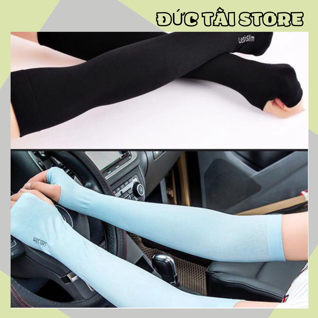 Găng tay chống nắng Hàn Quốc Let Slim, Ngăn tia UV vải cotton mát thấm hút mồ hôi ( xỏ ngón)dùng cho cả nam và nữ 88243