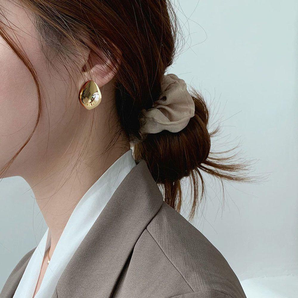 EXPEN Khuyên Tai Hình Giọt Nước Lập Thể Đơn Giản Cho Nữ