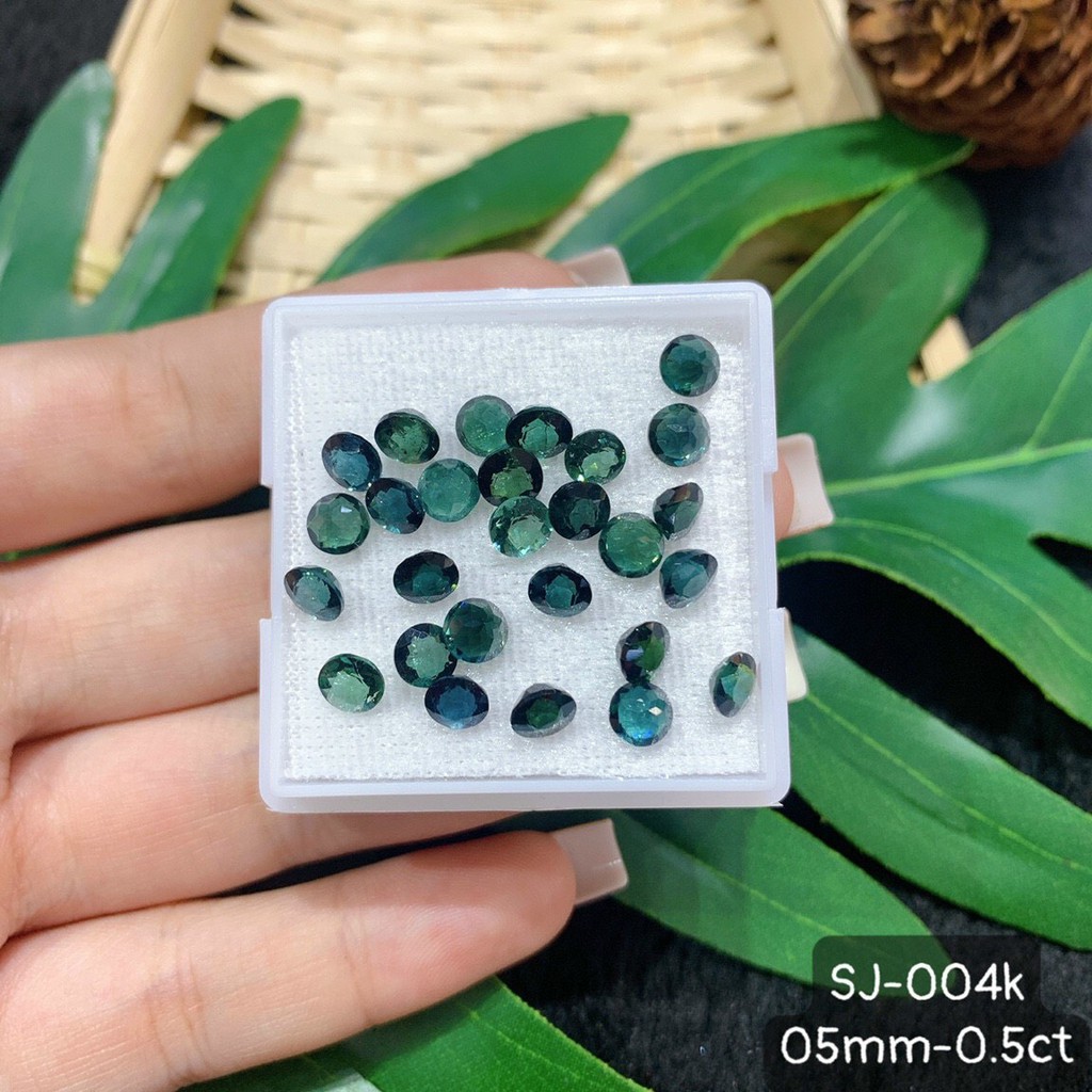 Mặt Đá Tourmaline Xanh Đẹp Xuất Sắc Đủ Hình Dáng