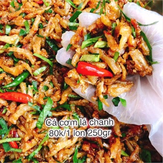 Cá cơm rim lá lá chanh ...rim tỏi ớt ..