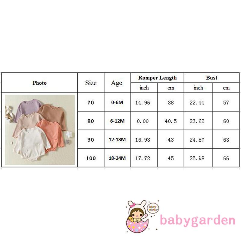 Bộ Áo Liền Quần Dệt Kim Tay Dài Cổ Tròn Màu Trơn Cho Bé 0-24 Tháng Tuổi