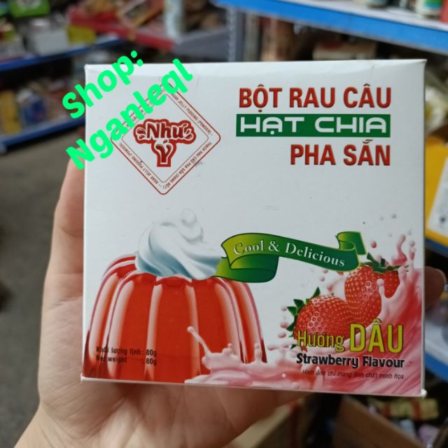 Bột rau câu hạt chia pha sẵn hộp 80g