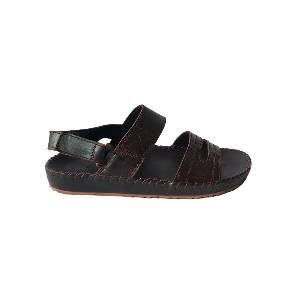 Giày Sandal Nam BIGBEN May Viền Da Bò Thật SD36