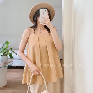 Áo hai dây xoè xếp li