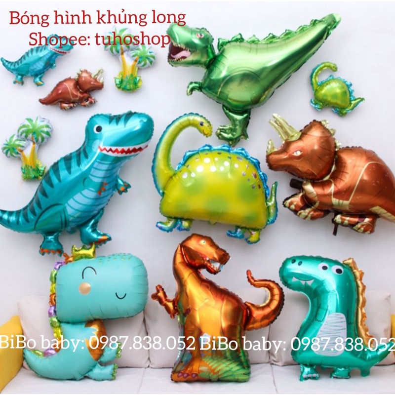 Bóng hình khủng long, cây dừa size đại