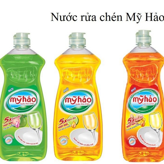 Nước rửa chén Mỹ Hảo chanh và gừng 750ml