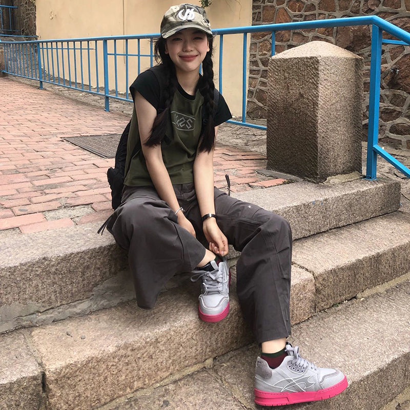 Áo Thun Ngắn Tay Dáng Ôm Phong Cách Retro Mỹ Thời Trang Mùa Hè Hàng Mới Dành Cho Bạn Nữ