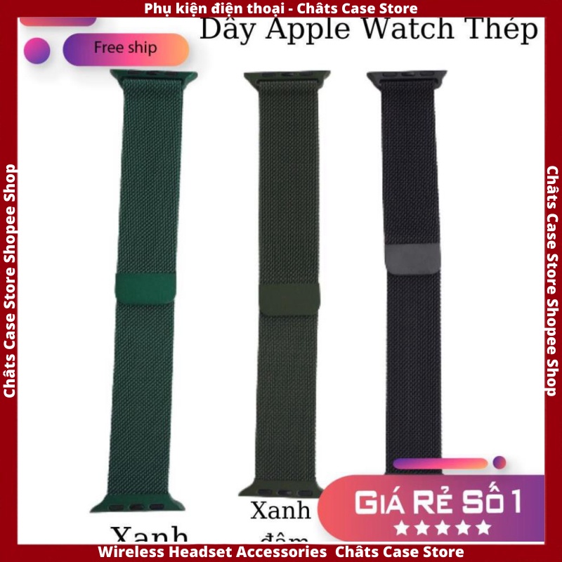 Dây Ap Watch ⚡ Dây Ap Watch Thép Không Gỉ Milanese Loop Sang Chảnh - Hot Trend ⚡ Series 5/4/3/2/1