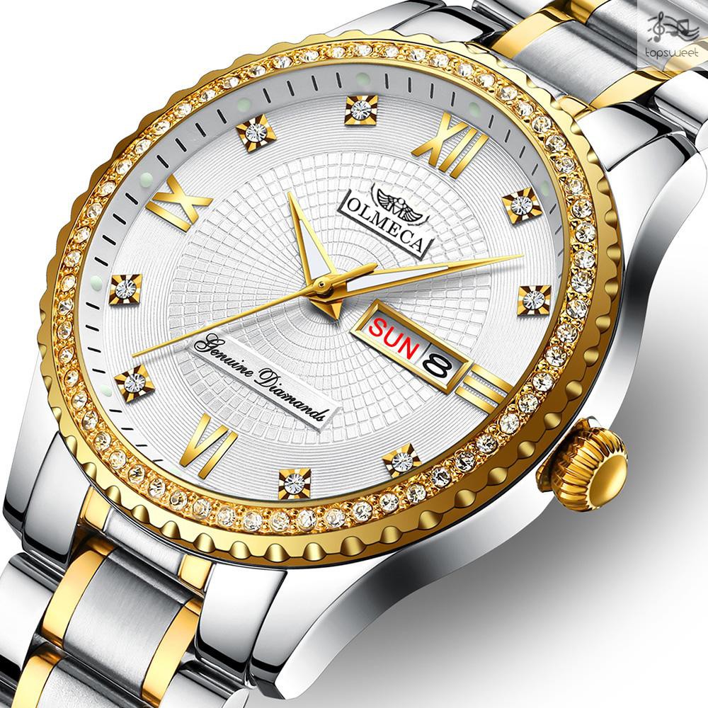 Đồng Hồ Nam Dây Thép Không Gỉ Thời Trang 3atm