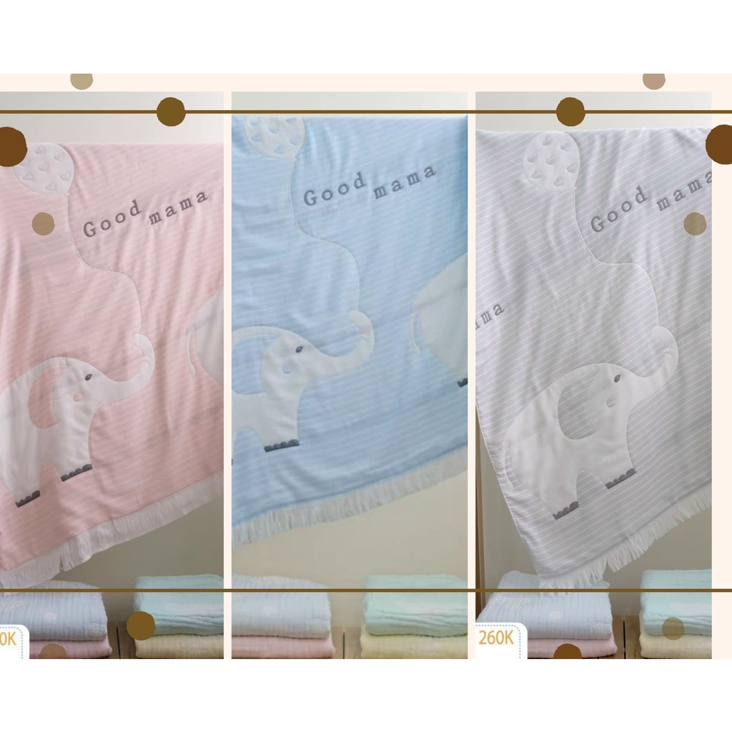 Chăn cho bé sợi tre 6 lớp cao cấp Goodmama