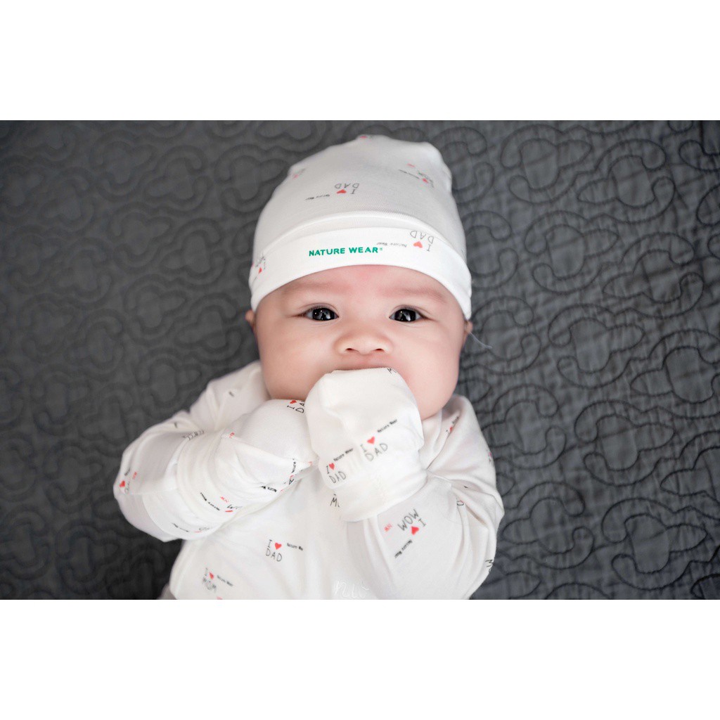 SET MŨ BAO CHÂN TAY SƠ SINH CHẤT SỢI TRE NATURE WEAR