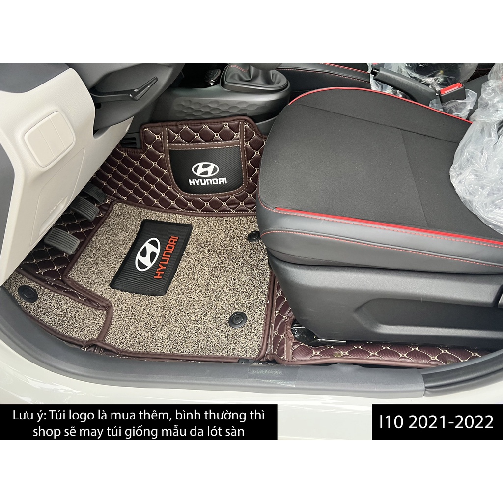 Thảm lót sàn ô tô 6D Hyundai I10  - Da PU cao cấp, Không mùi, Giảm 20% tiếng ồn