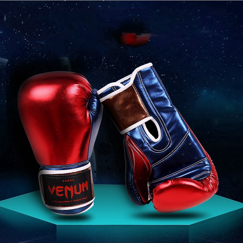 VENUM Găng Tay Boxing / Muay Thái 10oz Bằng Da Mới Nhất 2019