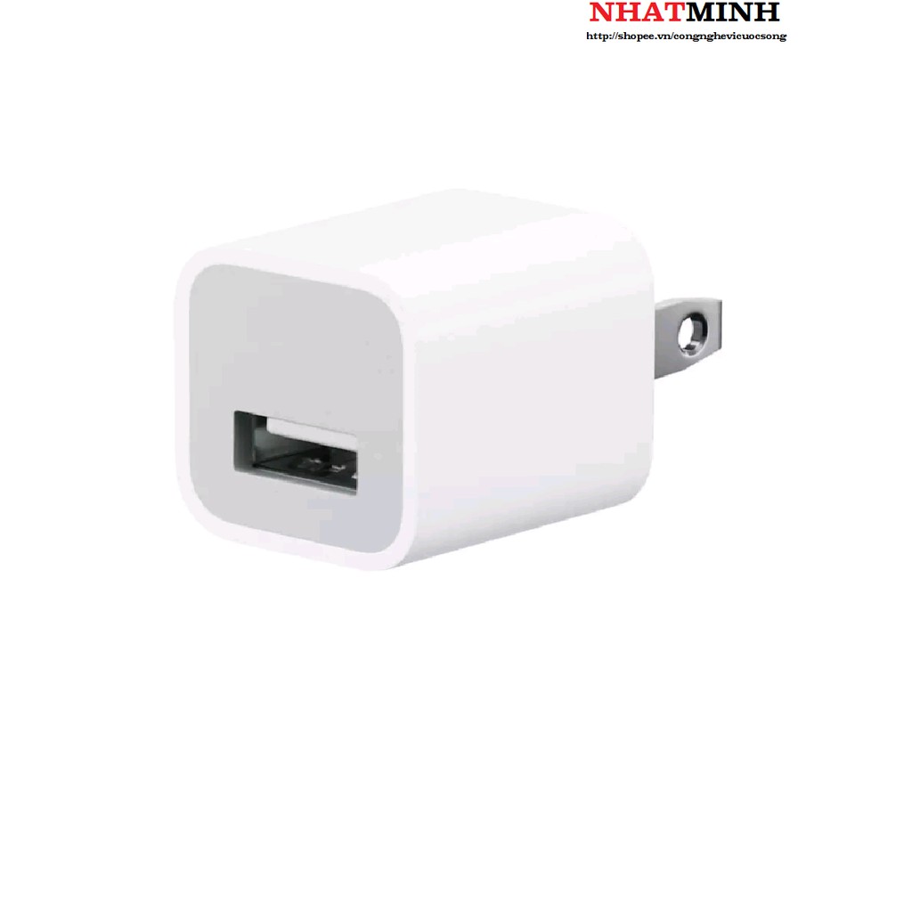 Củ sạc cho máy ảnh,điệ thoại 5V-1A (Trắng)