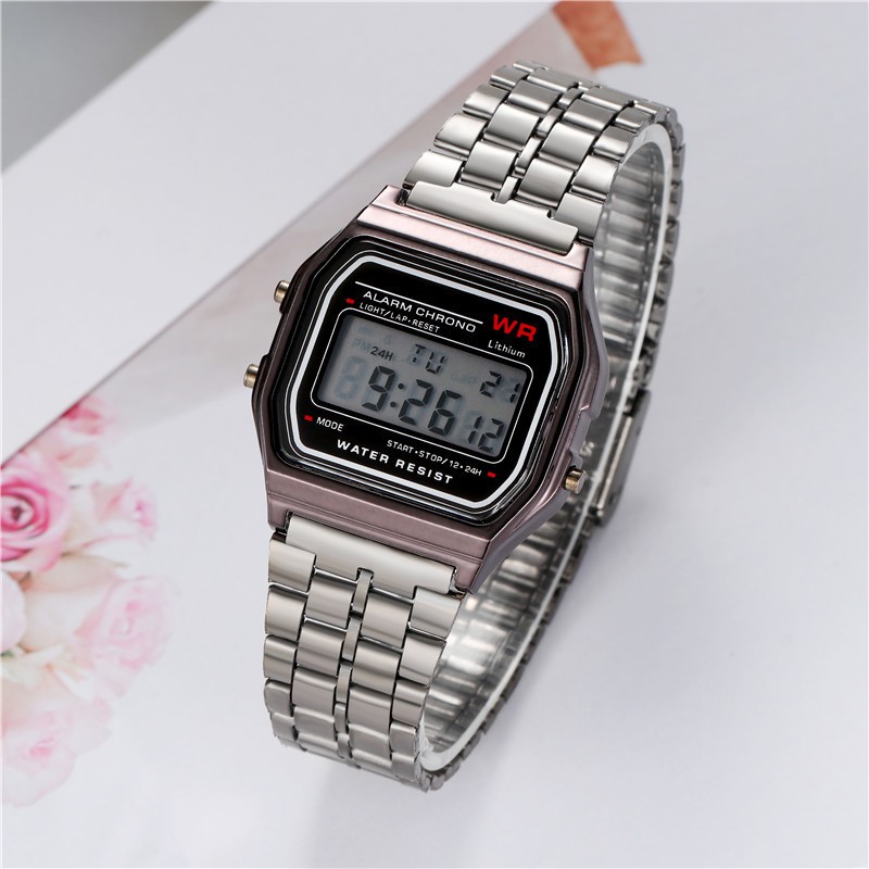 (Giá sỉ) Đồng hồ điện tử Unisex dây thép C120 có báo thức ,lịch ngày tự động, đèn ban đêm, kháng nước sinh hoạt nhẹ | BigBuy360 - bigbuy360.vn